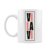 Biały kubek 325ml z logiem Vilavi - obrazek 3